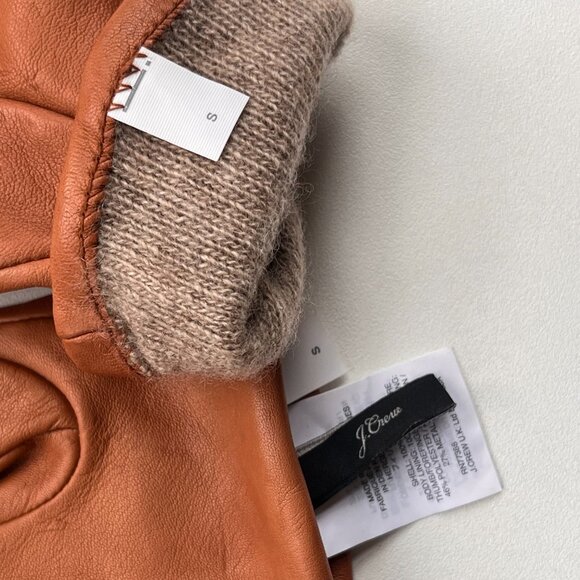 J.Crew Leather Gloves with Wool Lining – Size Small - Picture 3 of 5